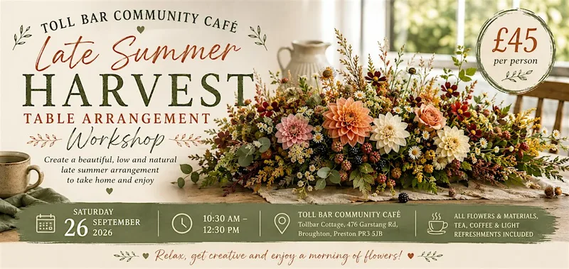 Late Summer Harvest Table Arrangement Workshop