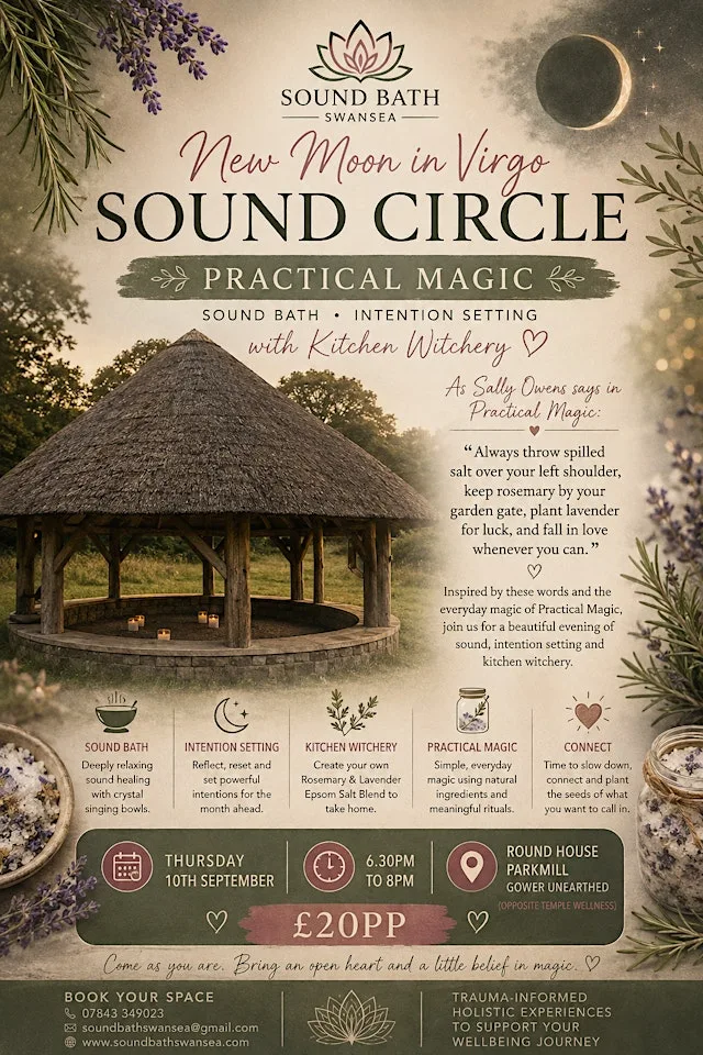 New Moon in Virgo “Practical Magic” Sound Circle