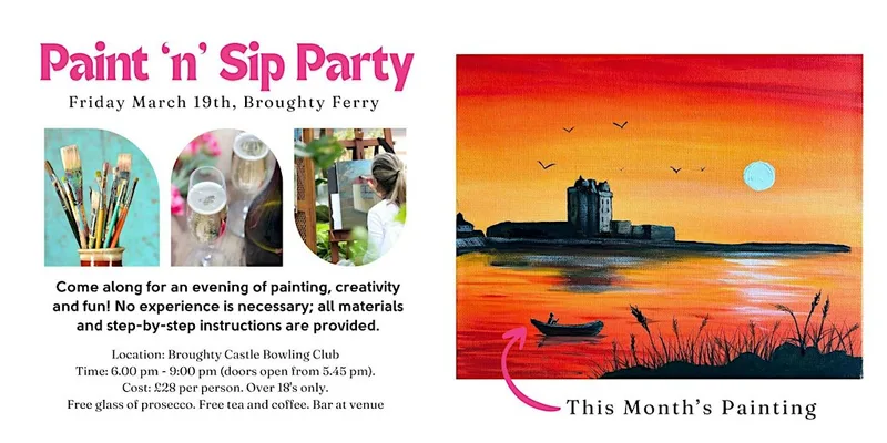 Paint & Sip Party – Broughty Ferry