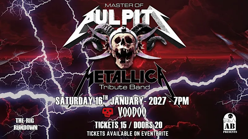 Master Of Pulpits - Ireland's Number 1 Tribute to Metallica!
