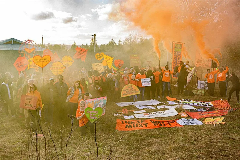 Sheffield Coach to Shut Down Hassockfield Centre demonstration - 17th Oct