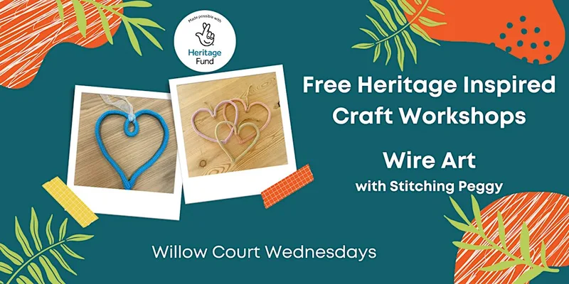 Willow Court Wednesday - Wire Art with Stitching Peggy
