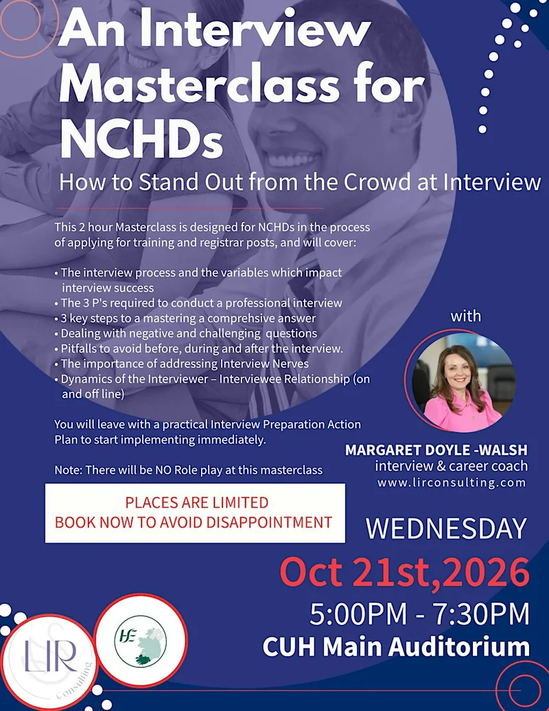 An Interview Masterclass for NCHDs