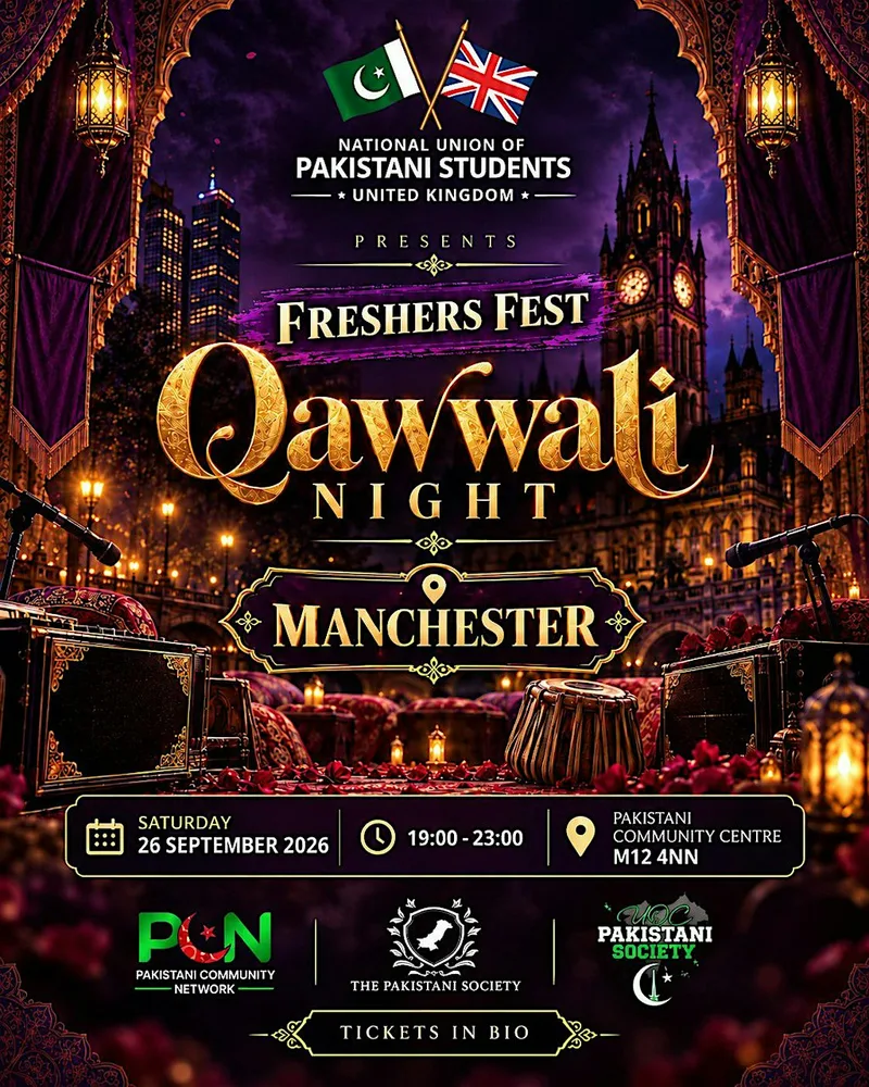 NUPS UK Freshers Fest: Qawwali Night Manchester 2026