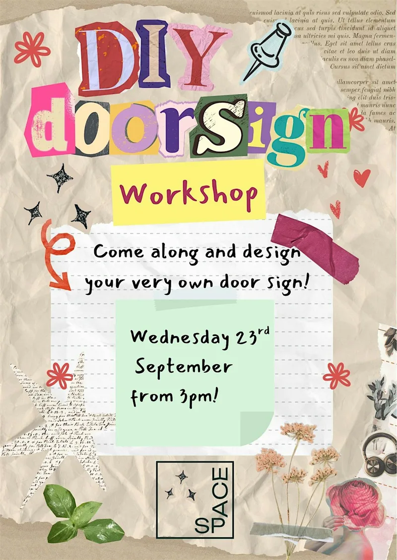 DIY door sign workshop