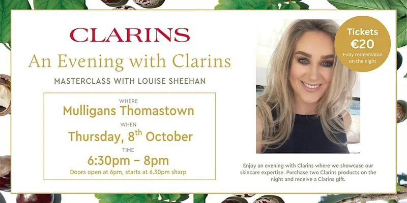 An Evening with Clarins at Mulligans Thomastown