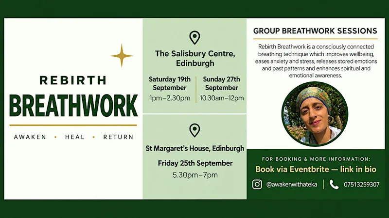Rebirth Breathwork | Salisbury Centre, Edinburgh