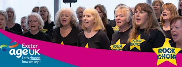 Exeter Rock Choir Performance in Support of Age UK Exeter