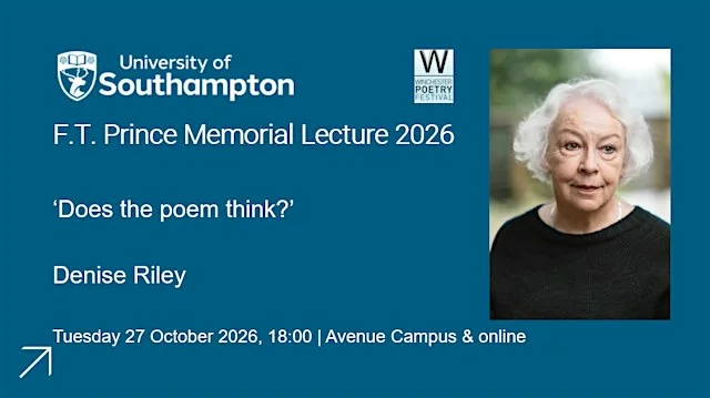 F T Prince Memorial Lecture 2026