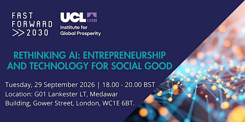 Rethinking AI: Entrepreneurship and Technology for Social Good