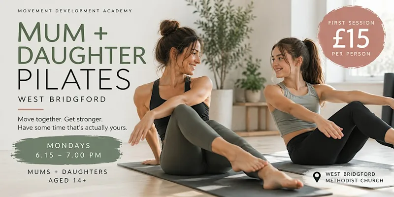 Mum + Daughter Pilates in West Bridgford