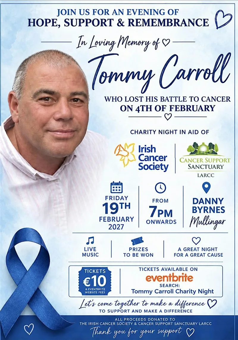 Charity Night in memory of Tommy Carroll