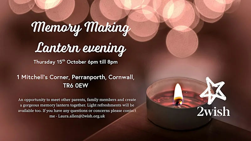 Memory making lantern evening