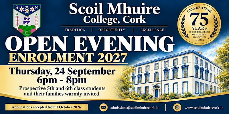 Scoil Mhuire College, Cork- Open Night- Principals Address-18:15pm