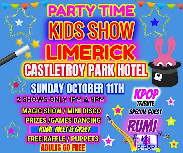PARTY TIME KIDS SHOW 1PM - LIMERICK