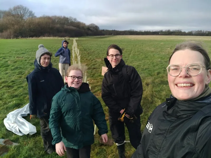 Tree Planting with Luton and Bedfordshire Youth Rangers