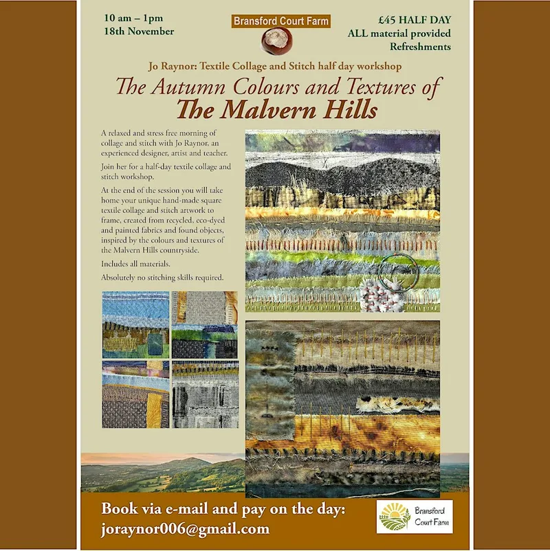 Textile Workshop: Colours and Textures of the Malvern Hills