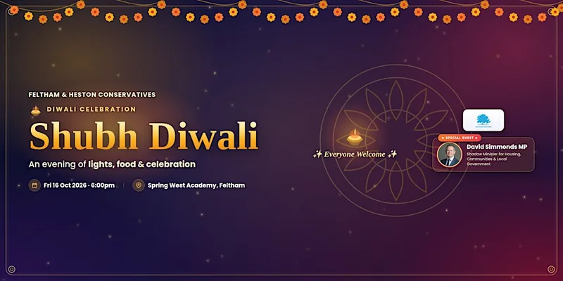 Feltham & Heston Conservative Association Diwali Celebration
