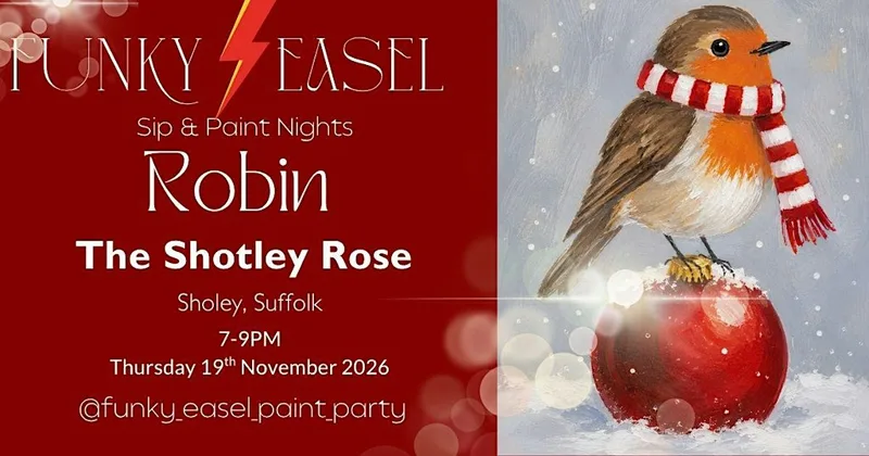 Funky Easel Paint & Sip Night at The Shotley Rose