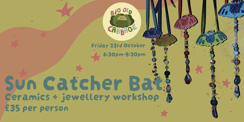 Sun Catcher Bat ceramics and jewelry workshop