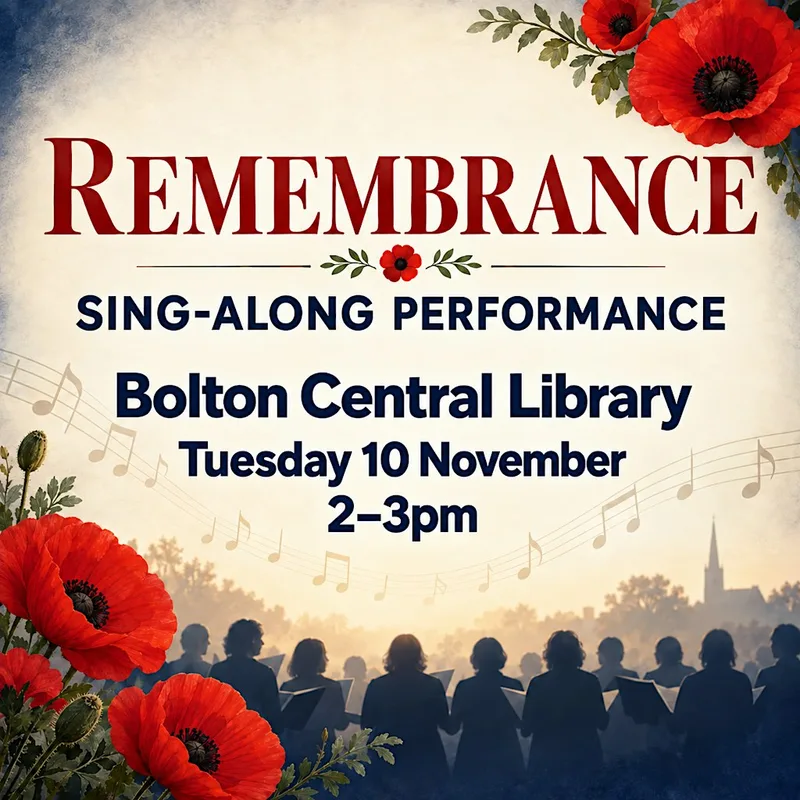 Remembrance Community Sing Along at Bolton Central Library