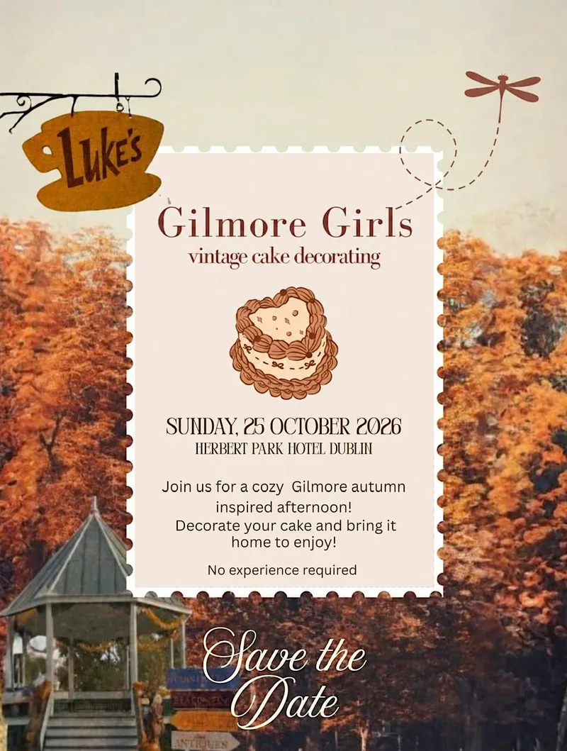 Gilmore girls fall cake decorating