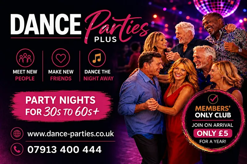 ASCOT, BERKS. Over 30's-60's+ Party for Singles & Couples- FRI 25 SEPT