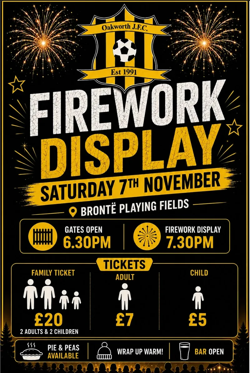 Oakworth Juniors Firework Display