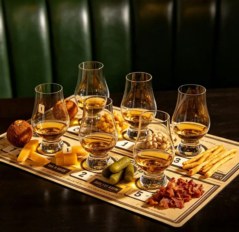 Whisky pairing with old school pub snacks