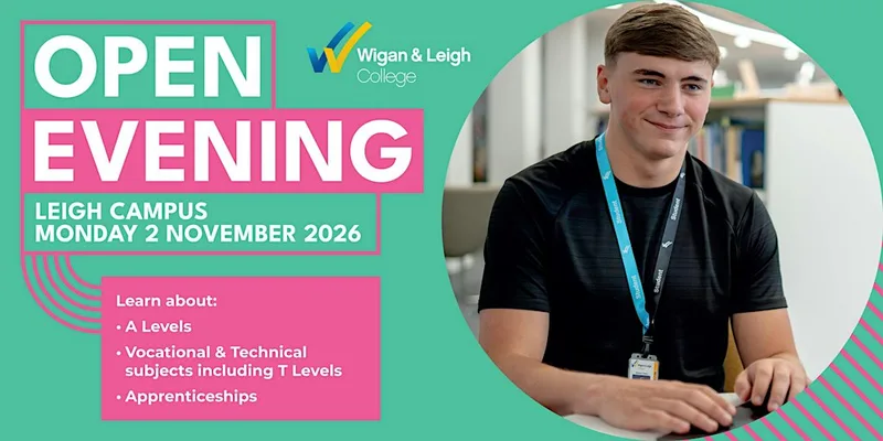 Leigh Campus School Leavers Open Evening 2 November 2026