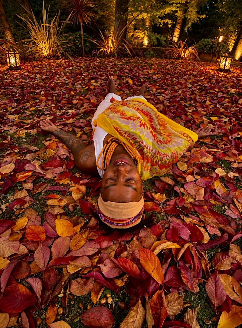 HallowedQueen: Black Woman Magic Day Retreat In Warm Marquee By Firelight