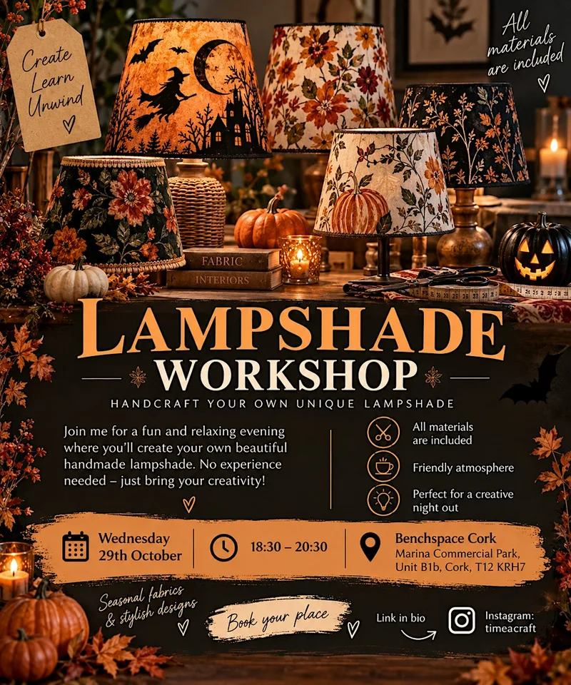 Lampshade workshop Halloween style