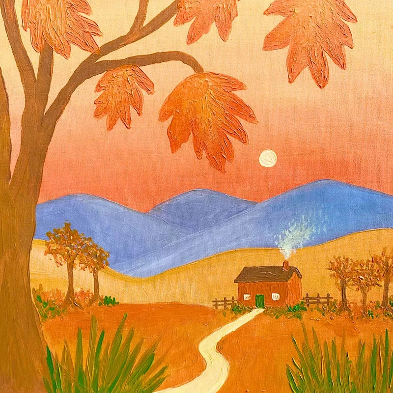 Sip & Paint at Ritorno Lounge, Bristol - "Autumn Leaves"
