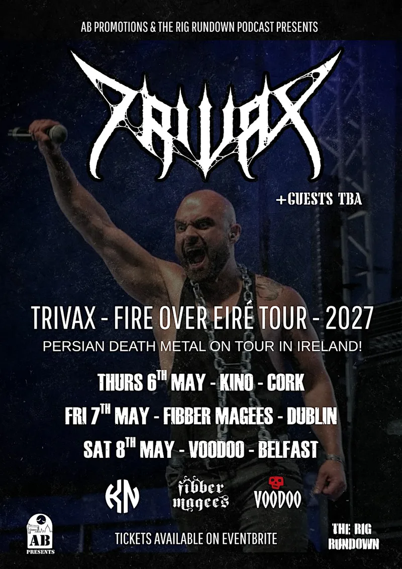 TRIVAX - FIRE OVER EIRÉ TOUR - VOODOO BELFAST