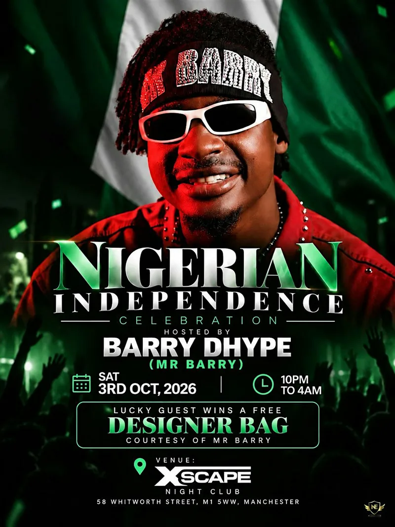 BARRY DHYPE In Manchester - NIGERIAN INDEPENDENCE PARTY