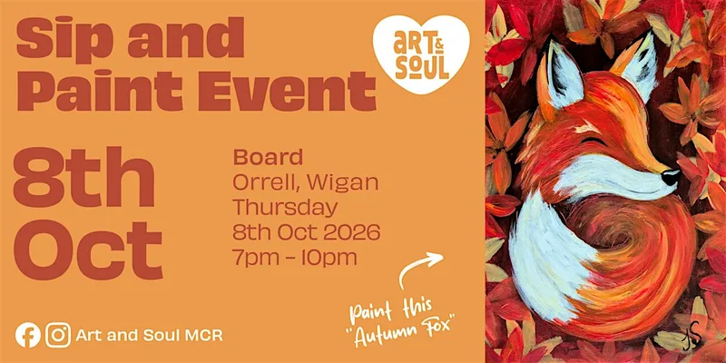 Sip and Paint Event at Board, Orrell, Wigan