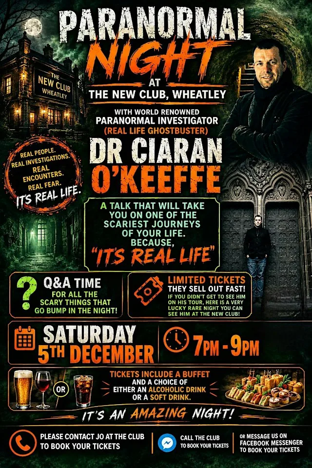 Paranormal Night with Dr Ciaran O'Keeffe