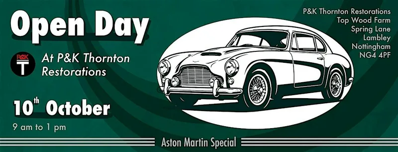 Final 2026 Open Day - Autumn Aston Martin Special
