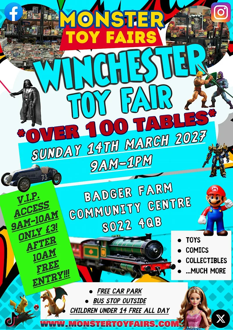 Winchester Toy Fair - BRAND NEW EVENT - over 100 tables