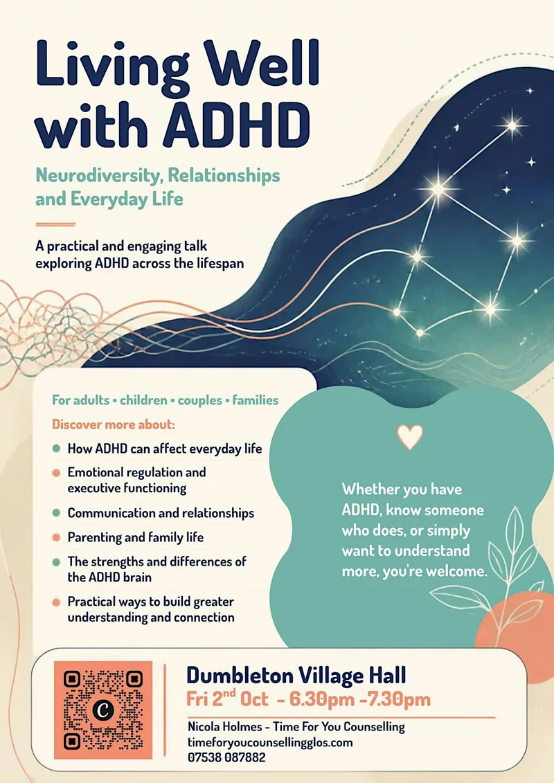 Living Well with ADHD - Dumbleton Village Hall