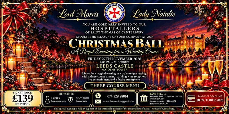 Hospitallers of Saint Thomas of Canterbury – Christmas Charity Ball 2026