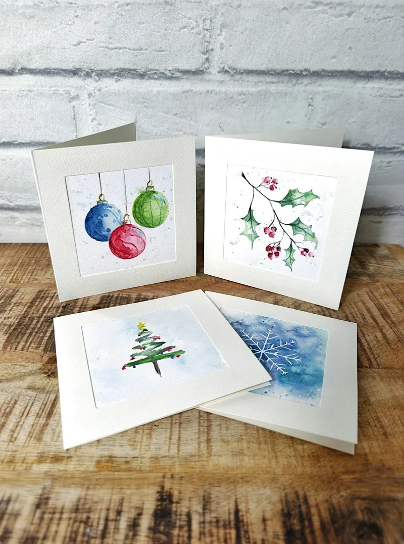 Watercolour Christmas Cards