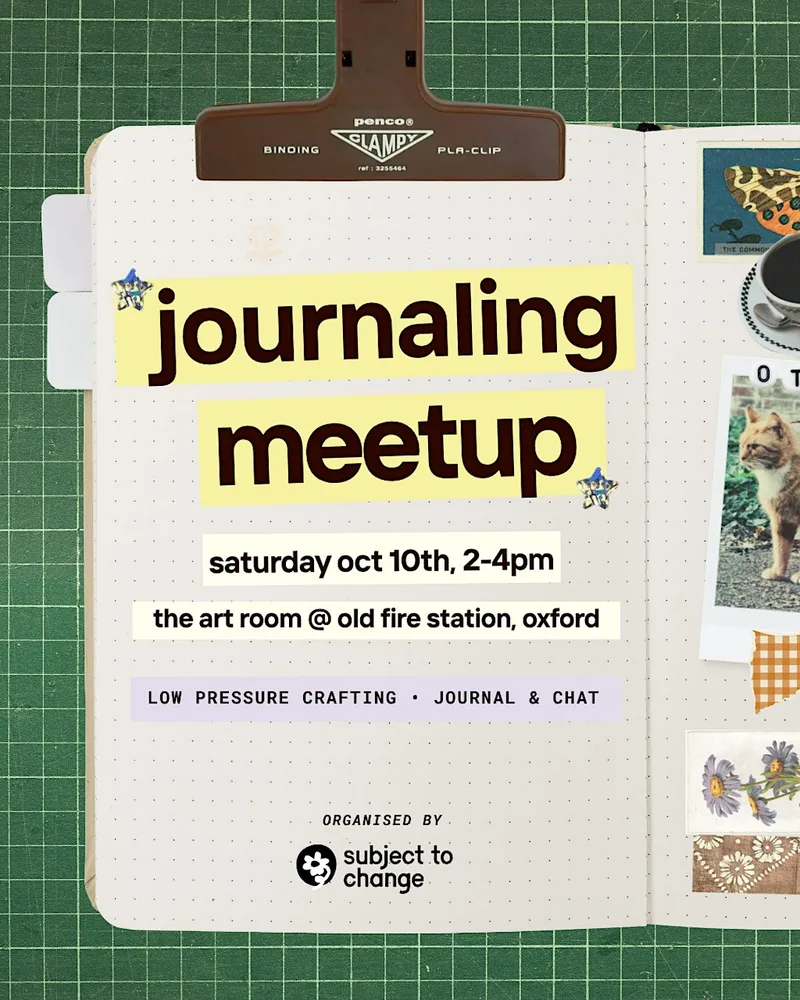 Junk journaling meetup, in Oxford