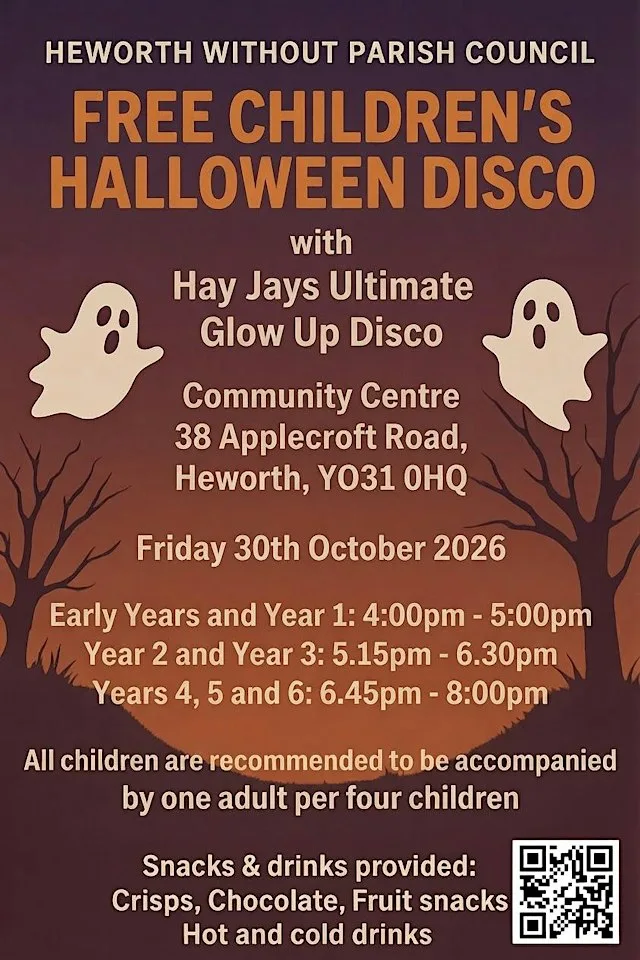 HWPC FREE Children's Halloween Disco Y2 & Y3