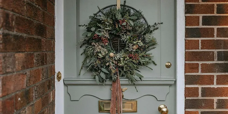 Christmas door wreath workshop