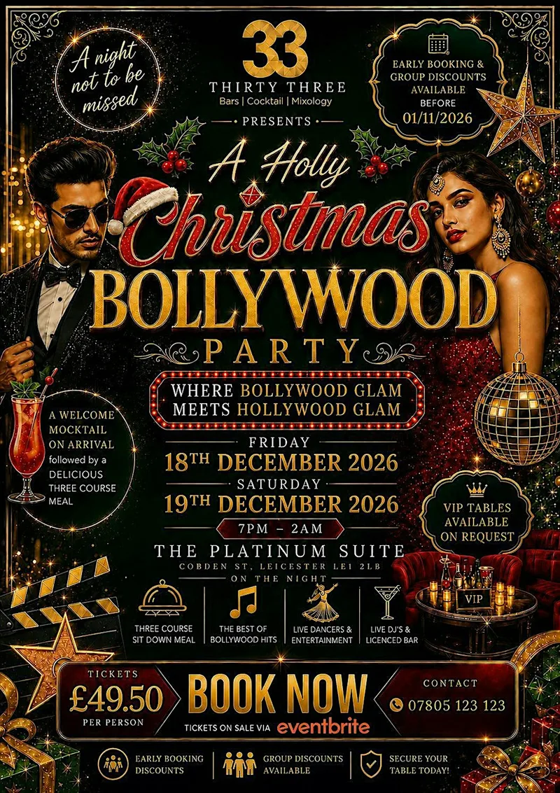 Holly Christmas Bollywood Party