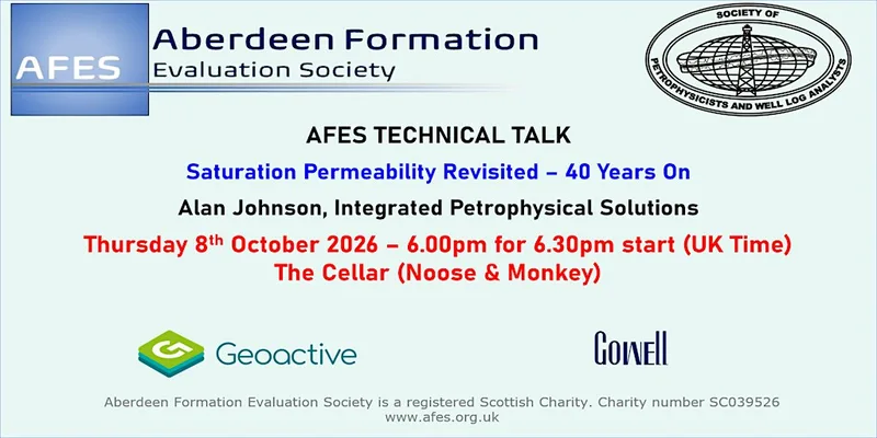 AFES October Talk & AGM - Alan Johnson