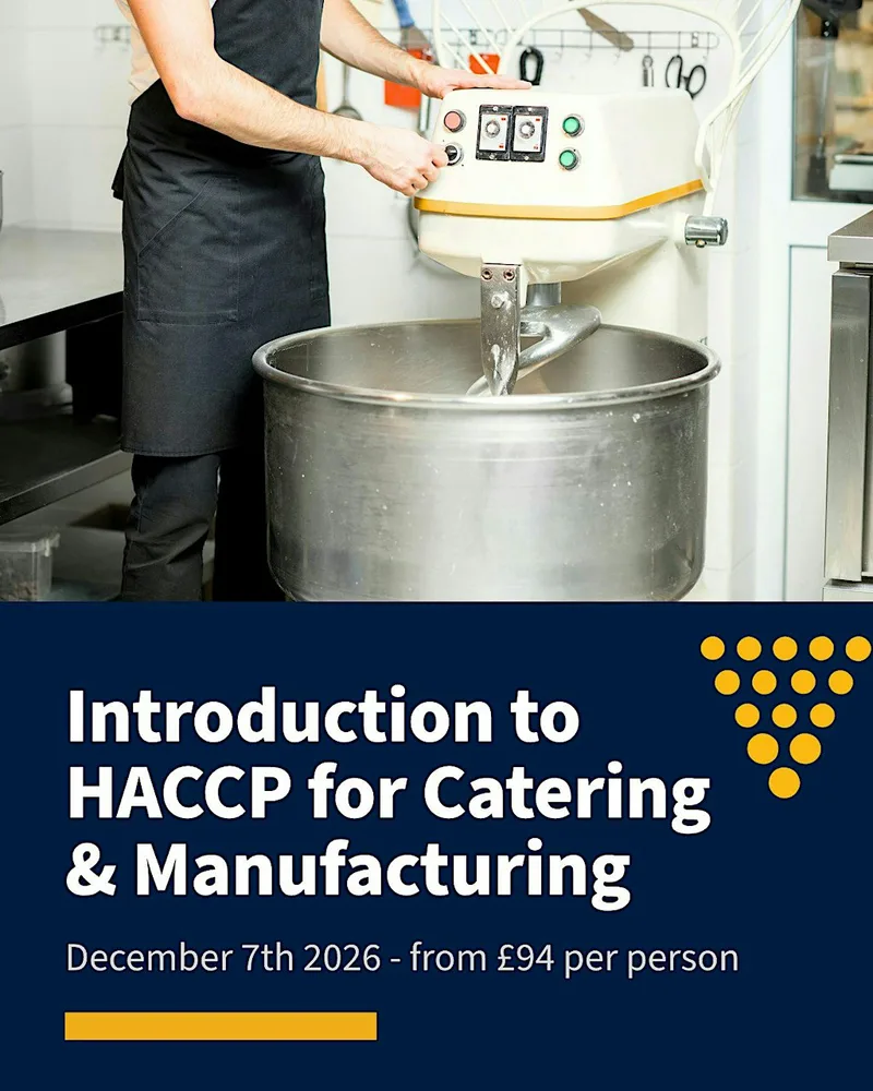Introduction to HACCP in Catering & Manufacturing Training Course