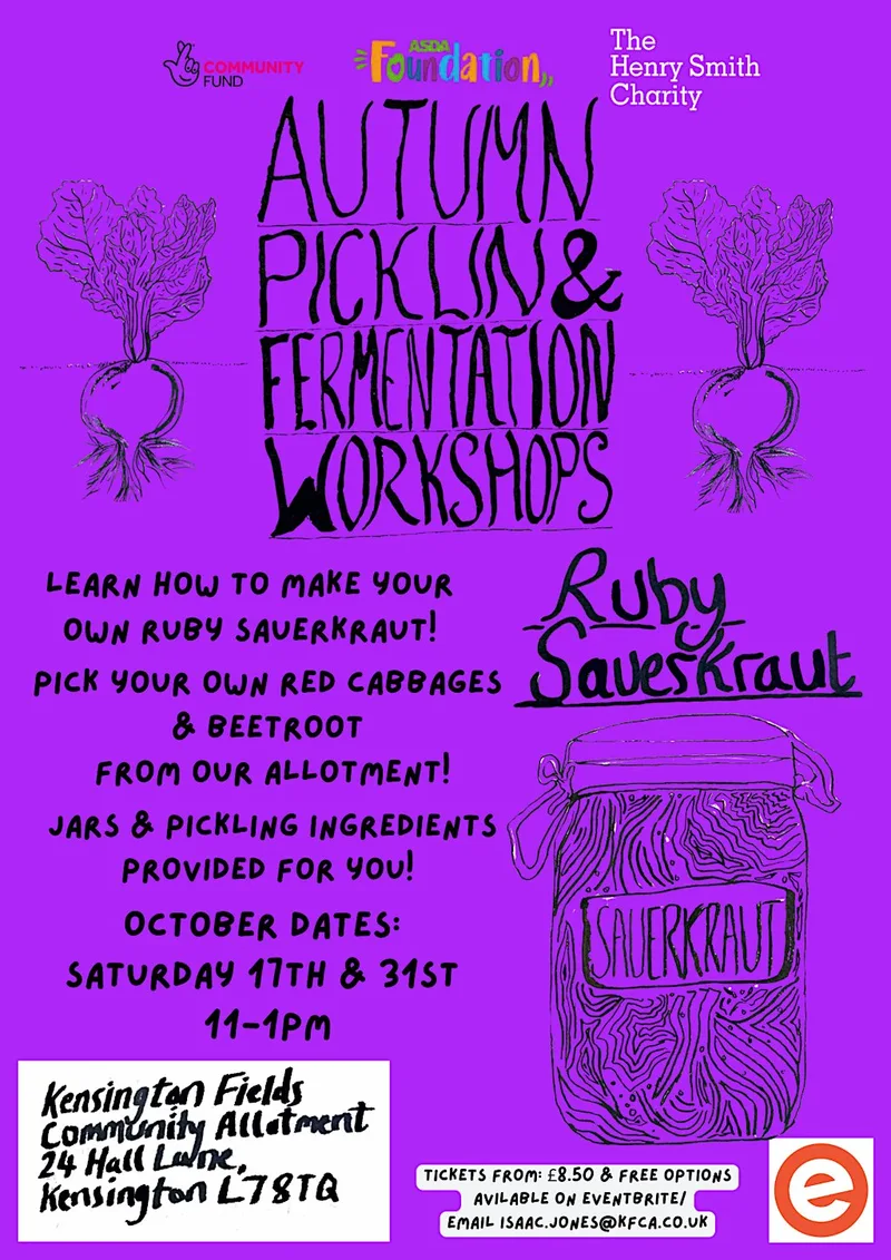 Ruby Sauerkraut Workshop in Kensington Fields Allotment II