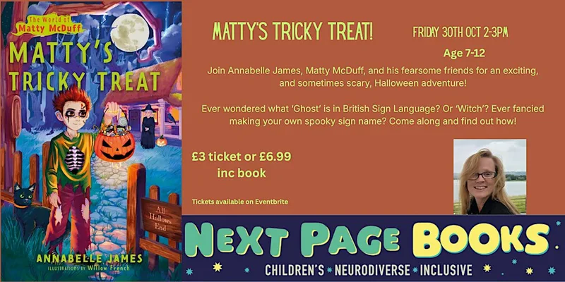 Matty's Tricky Treat - author event with Annabelle James!